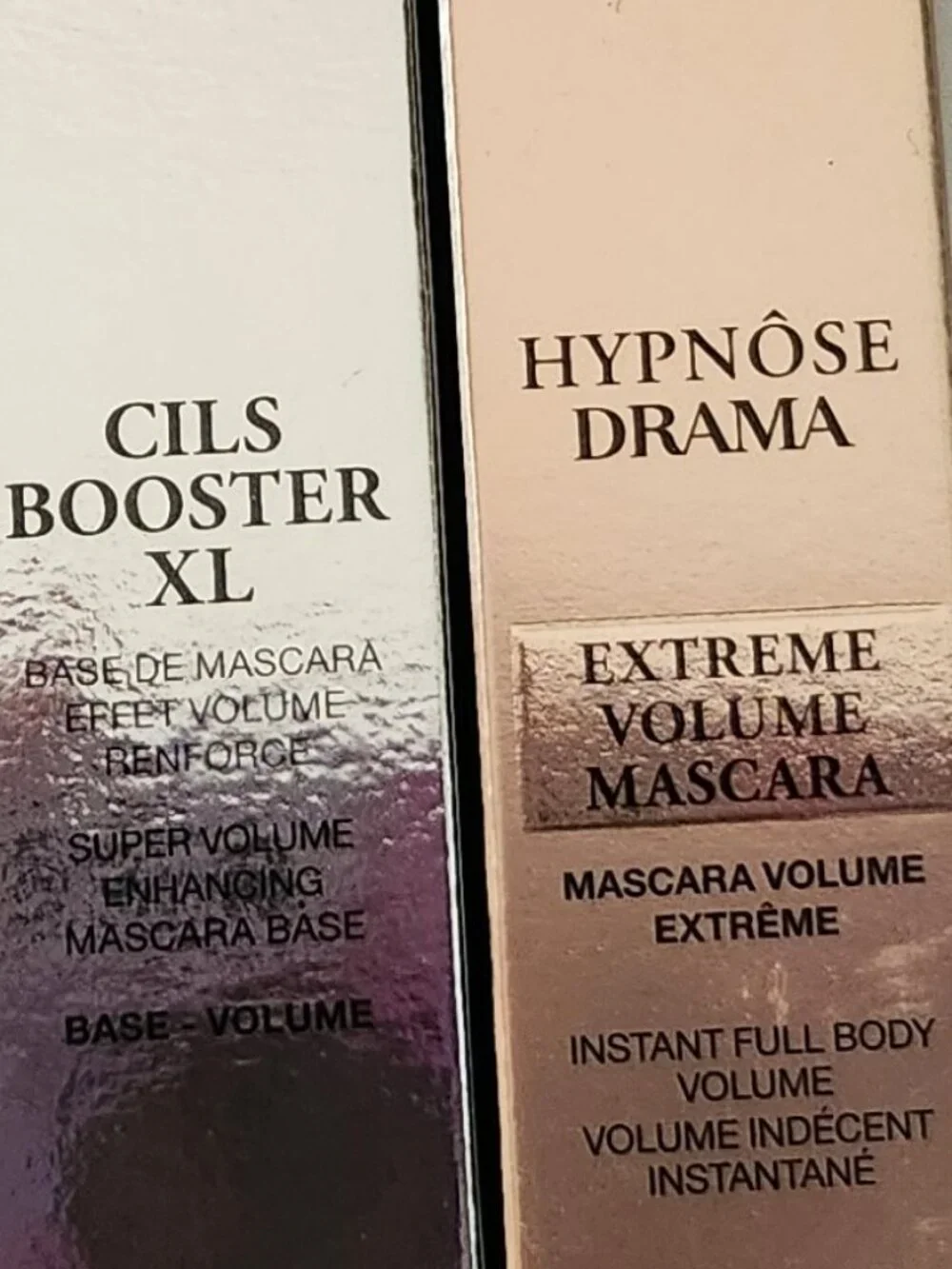 Lancome Hypnose Drama Extreme black + Cils Booster XL volume base full sz NIP